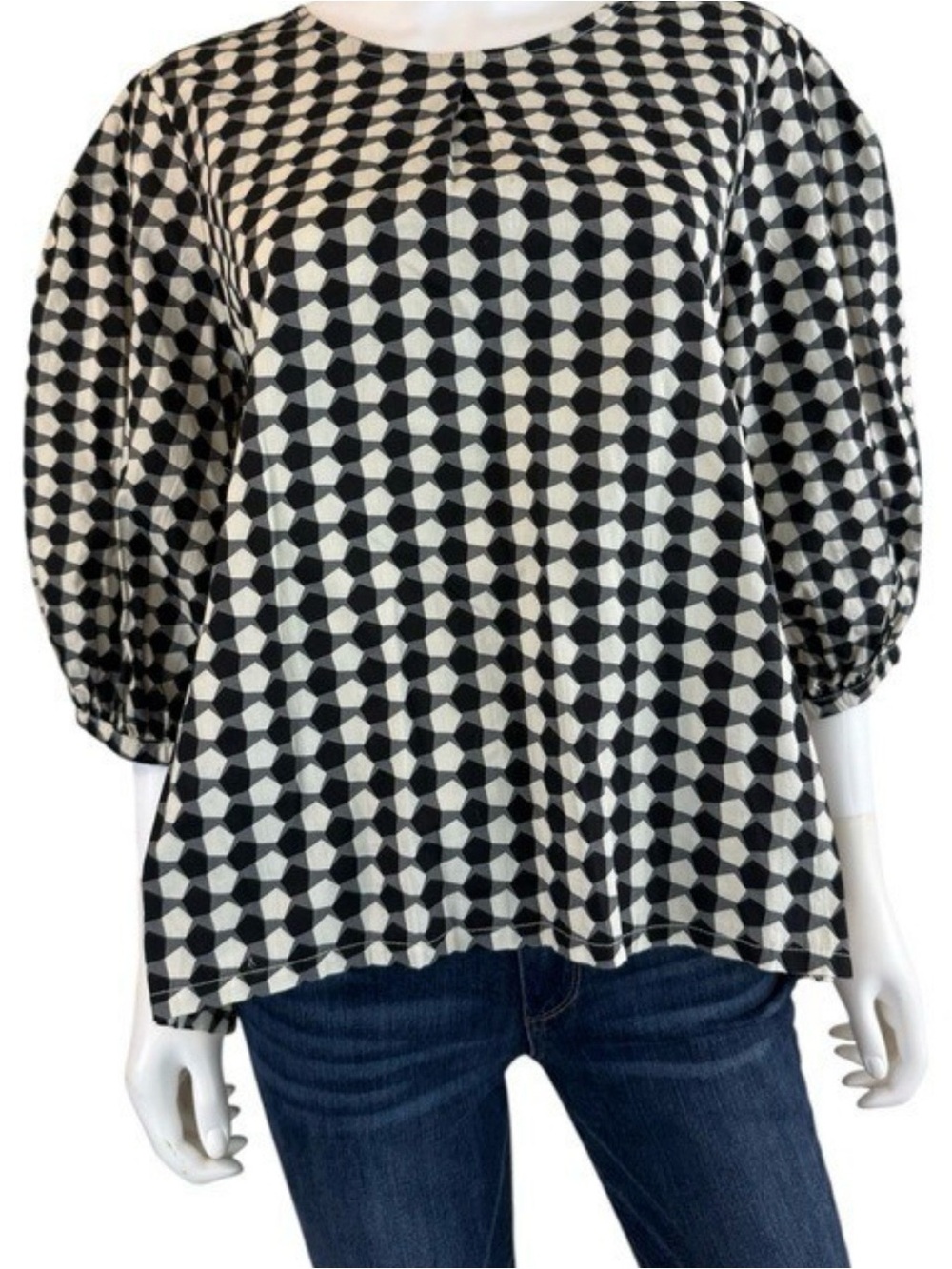 Bryn Walker Lucinda Organic Cotton Blouse Size Large